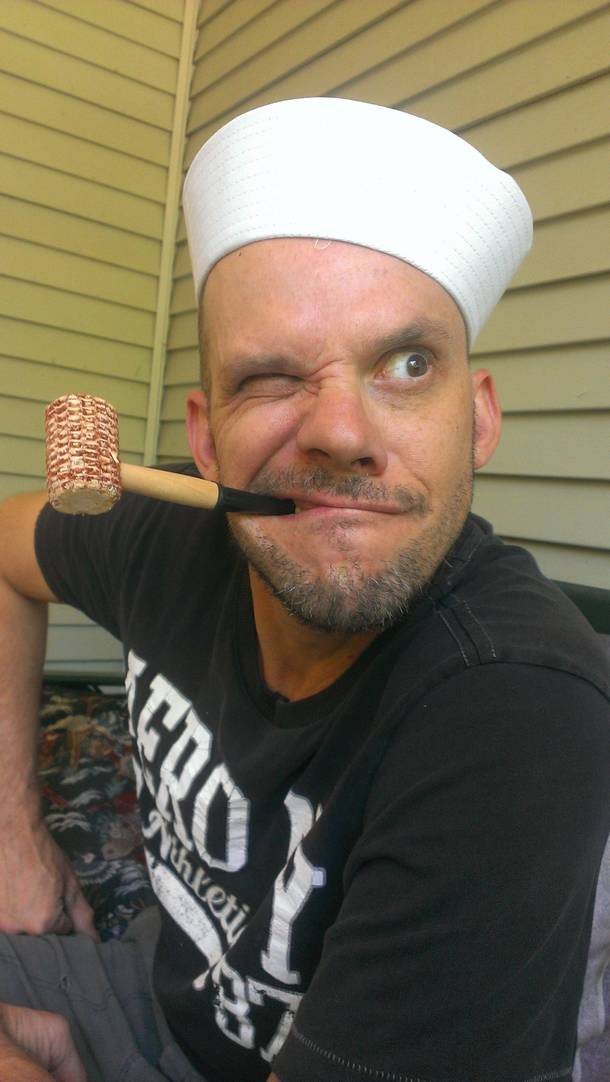 Practicing my Popeye for bachelorette party my wife is planning she wanted a dancing sailor