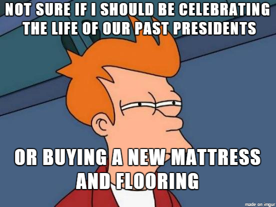 Presidents day is very confusing