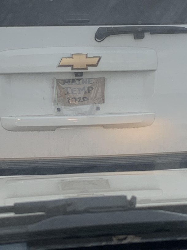 Pretty sure thats not how temp license plates work