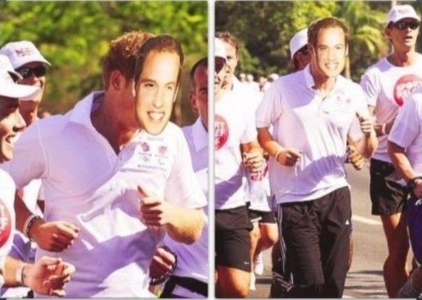 Prince Harry disguises himself as Prince William