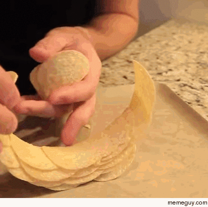 Pringle stacking