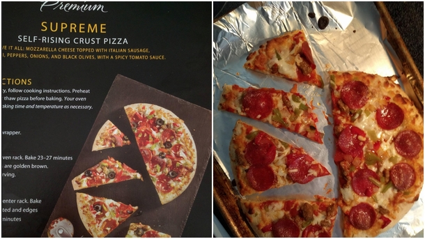 Properly cut up pizza more delicious than the picture on the box