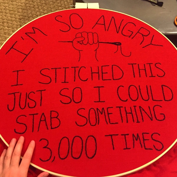 Protest Embroidery