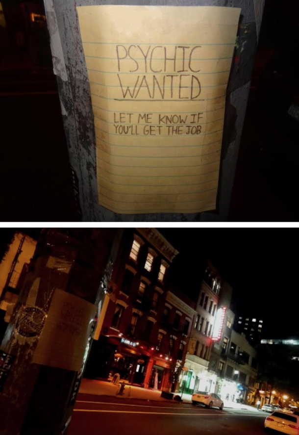 Psychic Job Notice