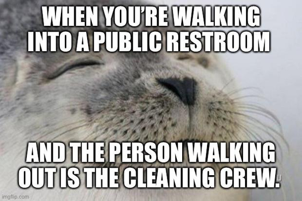 Public restroom happiness