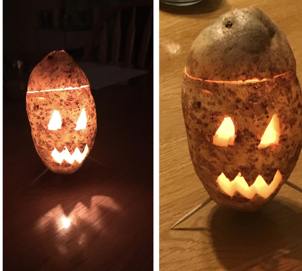 Pumpkins get too much love I carved a Jack-o-Tater
