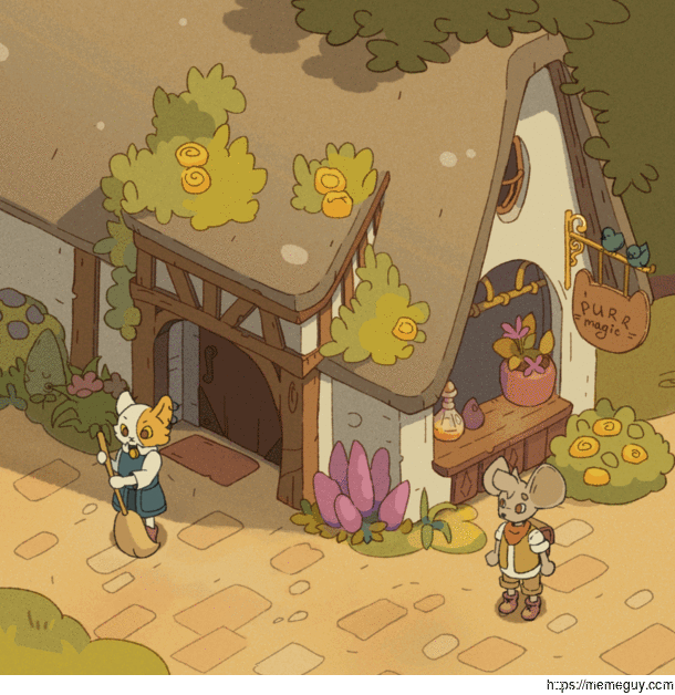 purr magic  a little animation I made for my project