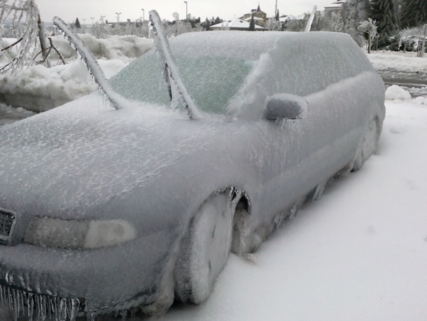 Put your wipers up they said it will prevent them from freezing they said