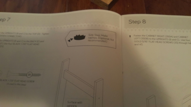 putting together a desk I just purchased when suddenly