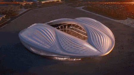 Qatar unveils a new vagina resembling stadium for the  World Cup