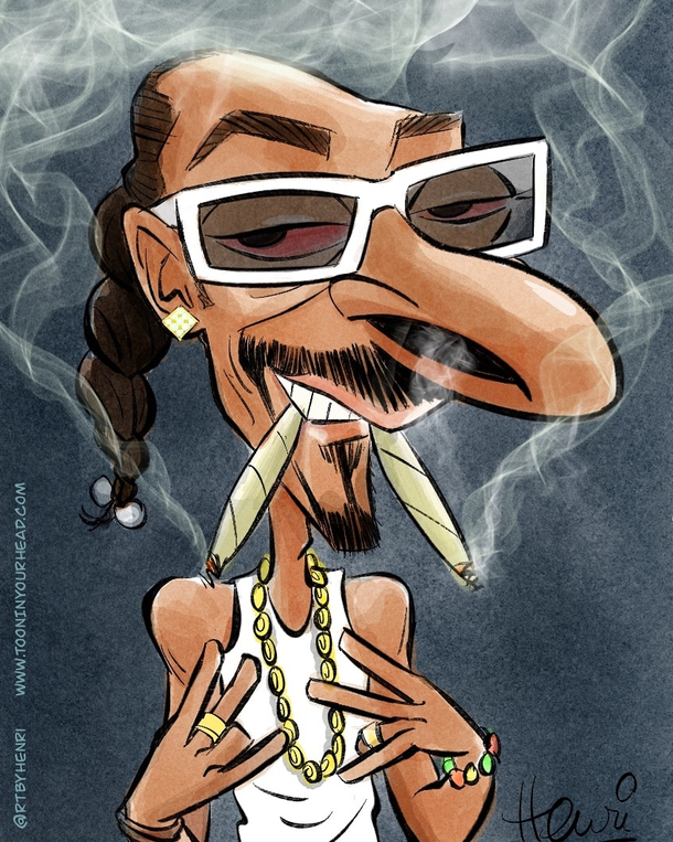 Quick caricature or portrait I drew of the Legendary Snoop Dogg 