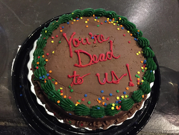 Quitting cake