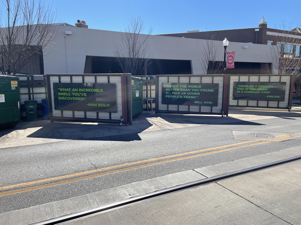Quotes about trash outside dumpsters