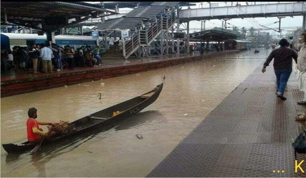 Rail replacement service in India during monsoon