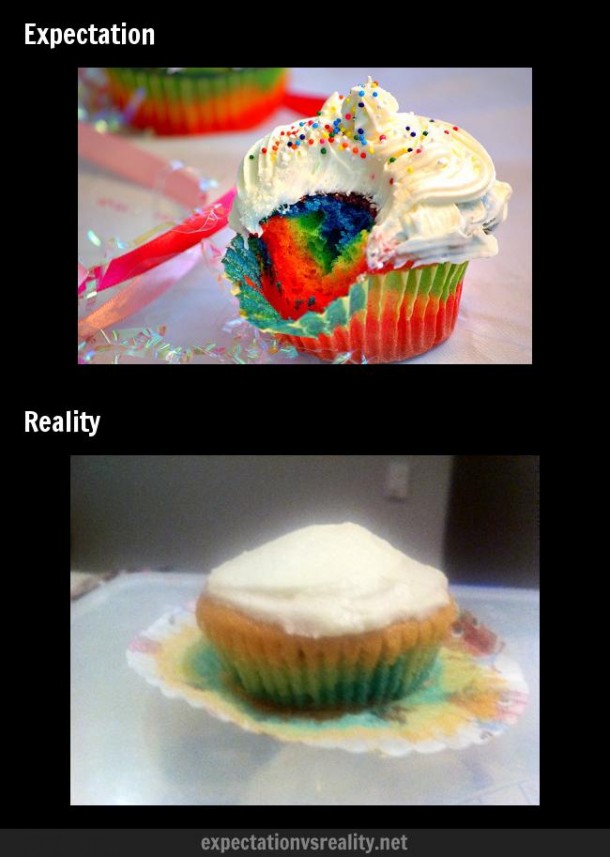 Rainbow cupcakes