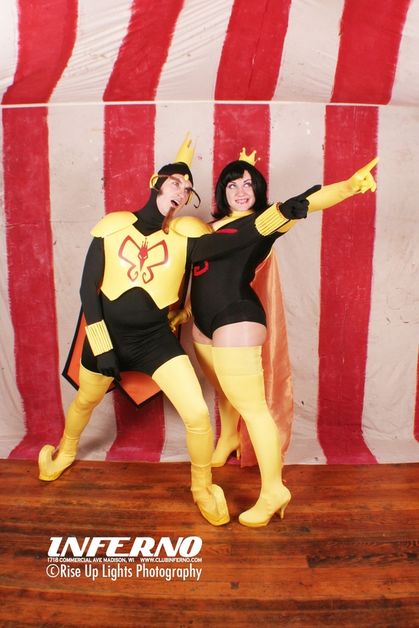 Ran my photo booth last night These two won the costume contest