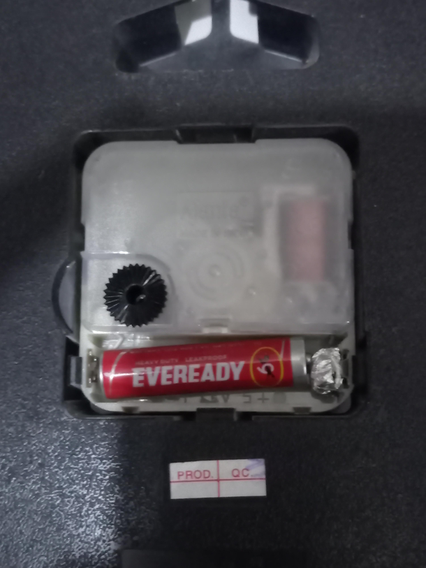 ran out of AA cells at home used foil with AAA cells 