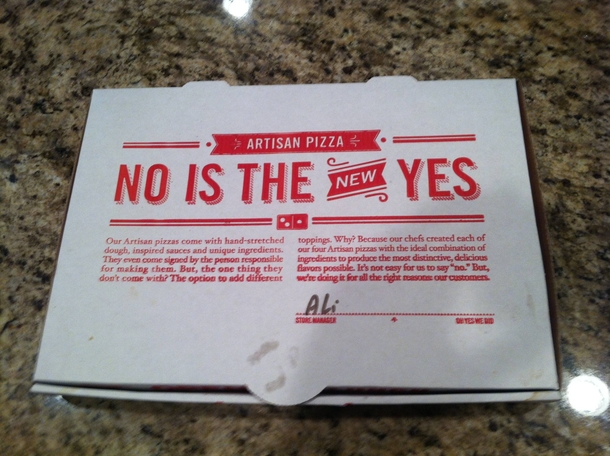 Rapiest pizza box ever