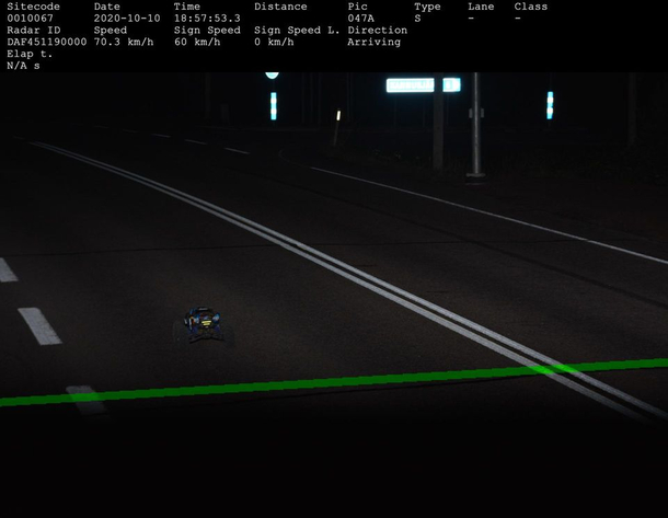 RC car breaking speed limit Finnish police traffic camera 