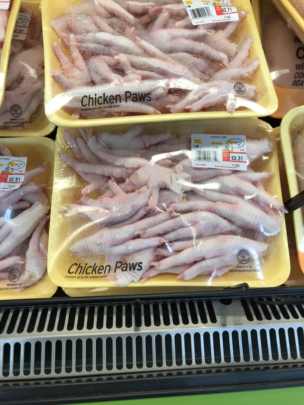 Re-Branding chicken feet at Walmart