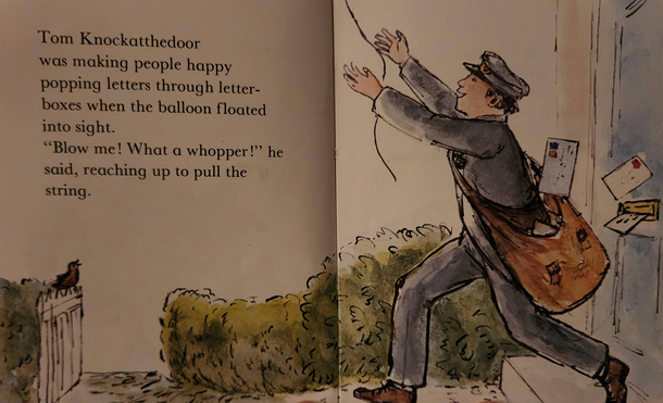 Reading my daughter a book and I had to read that twice