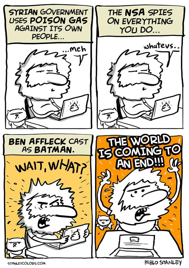 Reading the news