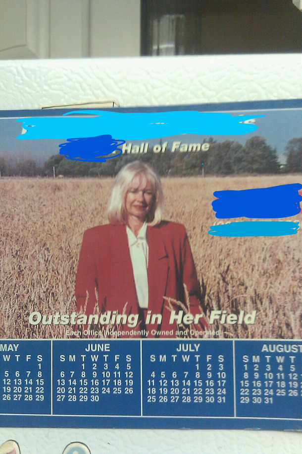 Realtor and her celebratory calendar