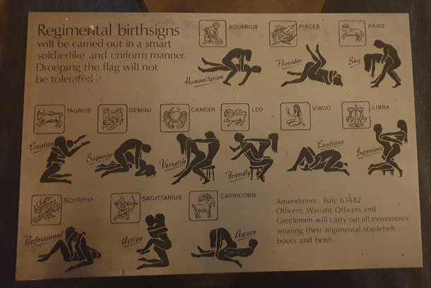 Recieved a rather humourous metal sign early from my uncle ex UK Army
