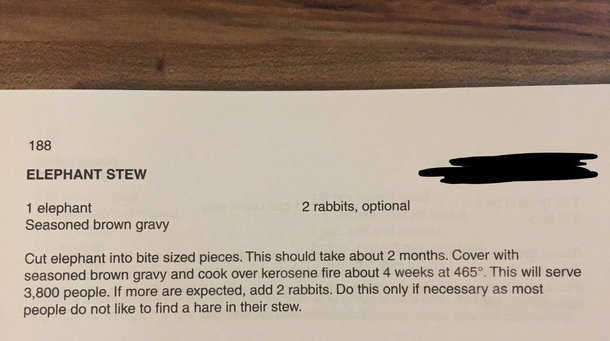 Recipe in my Great Grandmas cookbook