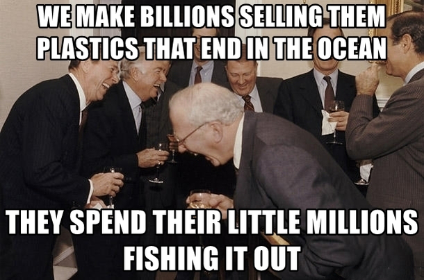 Recycling is good and TeamSeas is doing a good thing with their campaign but the pressure shouldnt be put on the consumer Were not the ones that can solve the climate crisis The  are