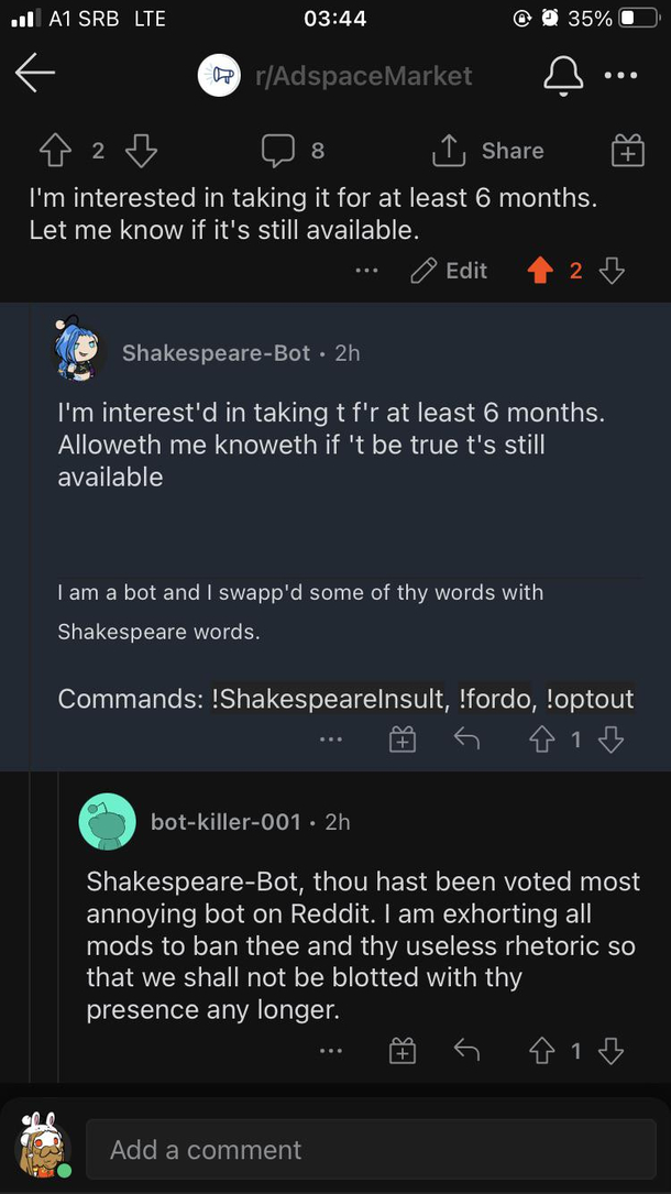 Reddit bots show off