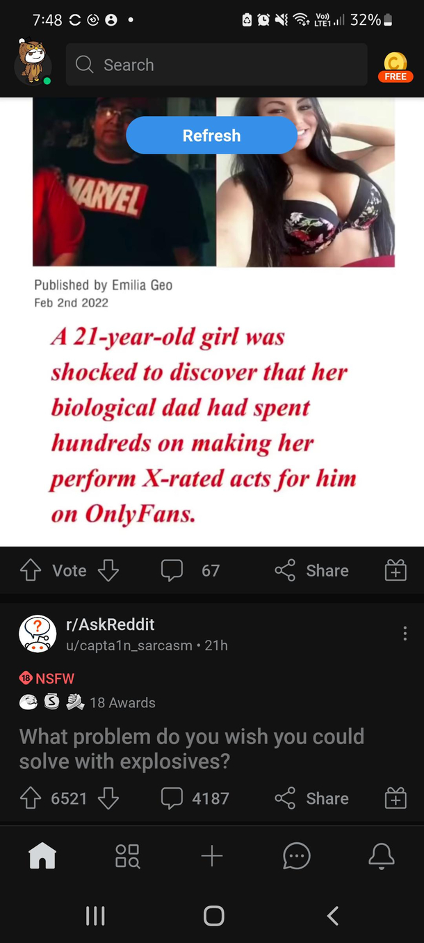 Reddit feed stars aligning nicely