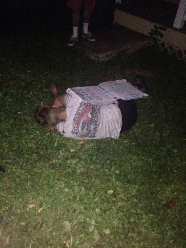 Reddit meet Doug We found Doug passed out under a pizza box