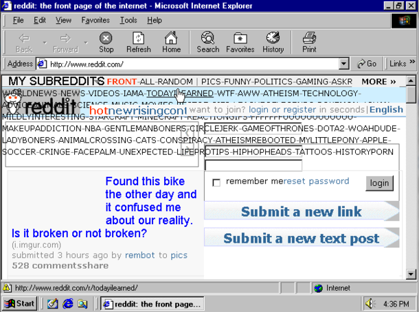 Reddit on Windows 