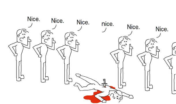 Reddits way of treating people who say the word Nice