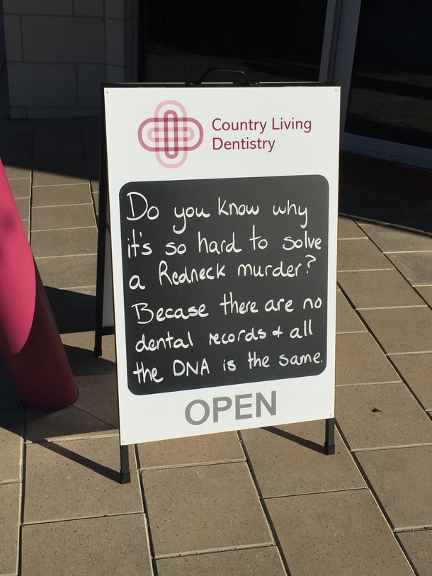 Redneck dental records dont exist
