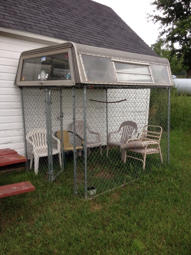 Redneck Porch seen in Wisconsin