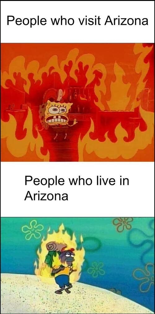 Regarding of our first -degree day in AZ
