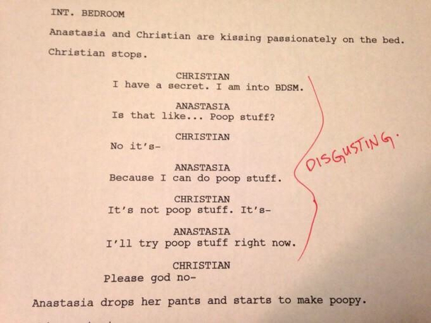 Rejected  Shades of Grey Script