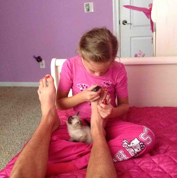 Relaxing like a princess