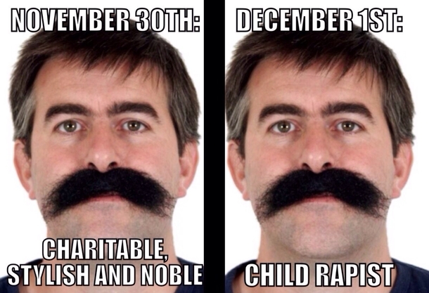 Remember Remember the end of Movember