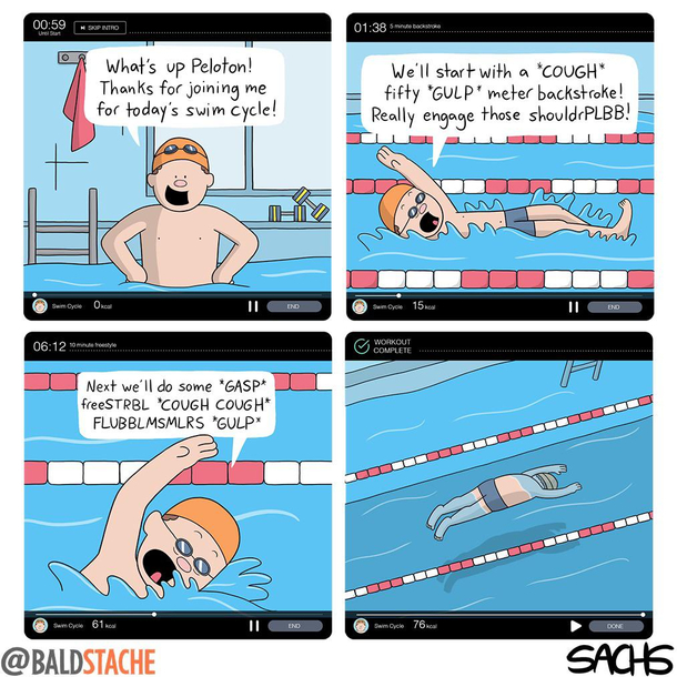 remember to warm up and cool drown