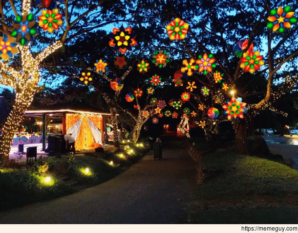 Resort in the Philippines was dressed for the holidays