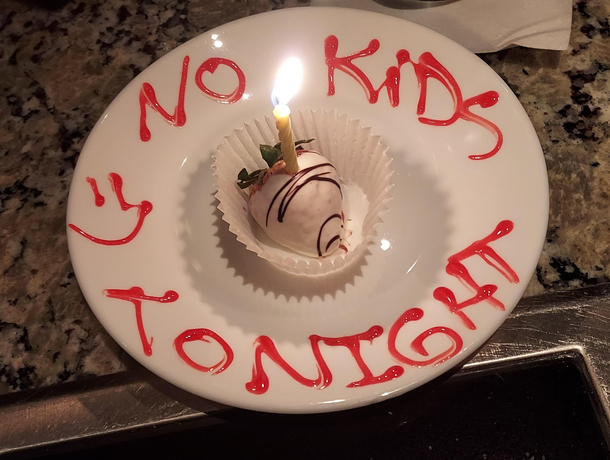 Restaurant asked if we were celebrating anything special