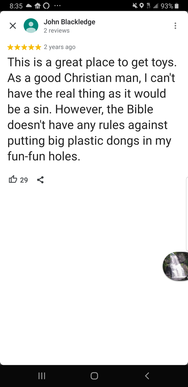 Review for adult book store