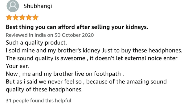 Review of a Headphone I though of buying