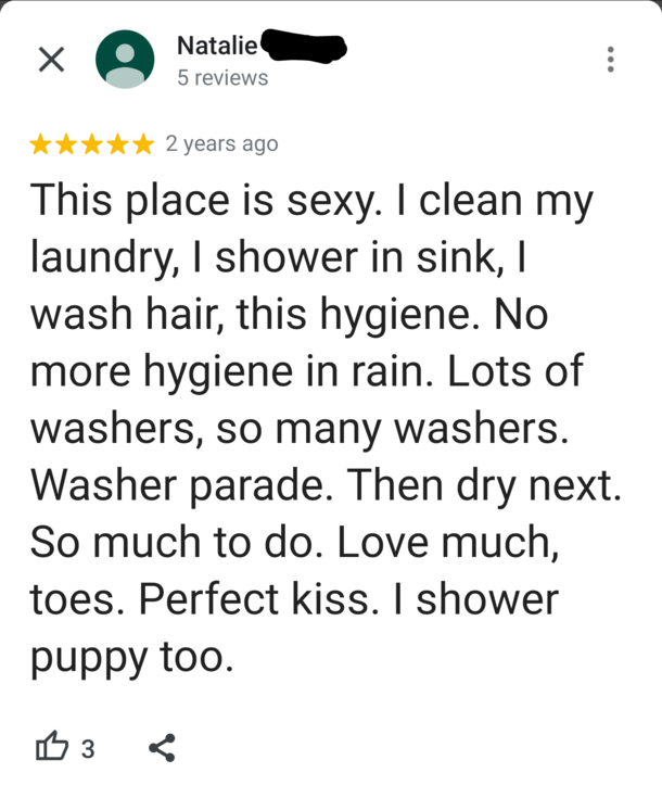 Review of a laundromat in my city
