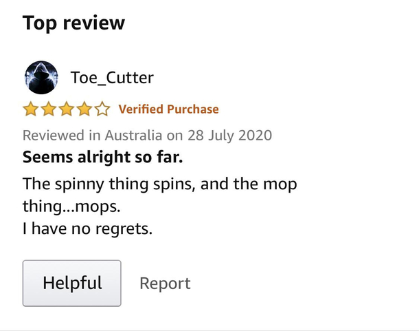 Review of a spin mop