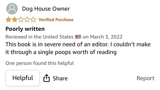 Review of poorly edited book