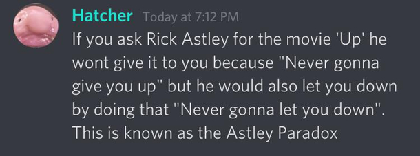 rick astley paradox
